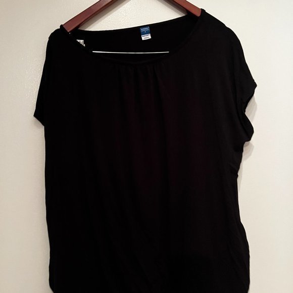 Maternity Top / Old Navy Sunday Sleep Black Top (Size Medium) - Picture 4 of 10